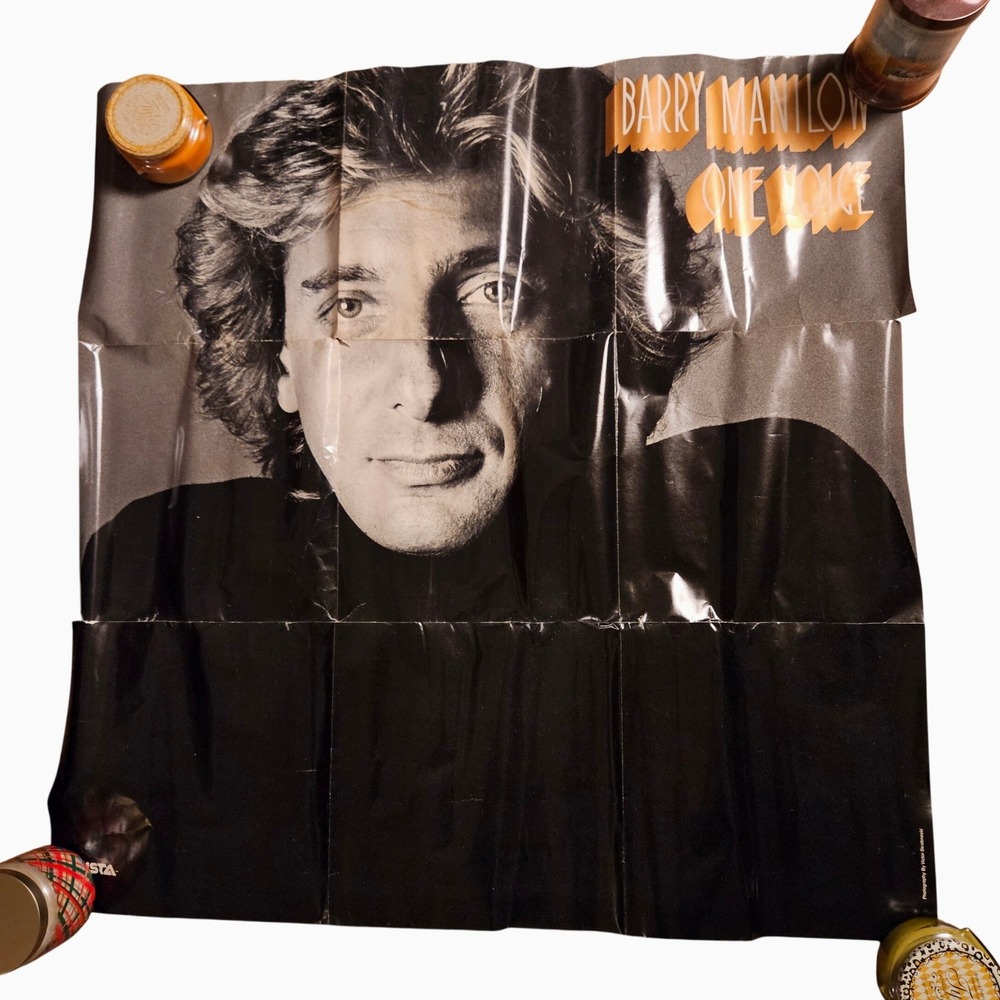 Barry Manilow One Voice 35x36 Large Promo Poster Vintage 1970s Victor Skrebneski